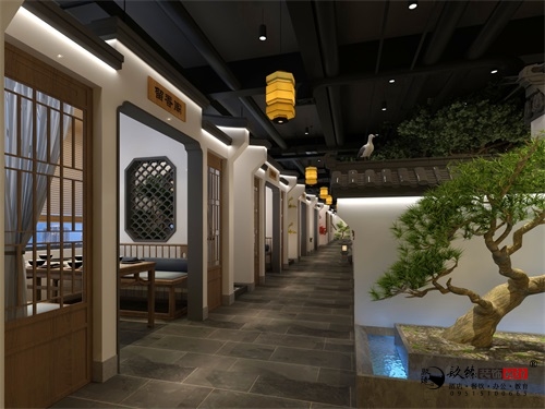 银川青林餐厅设计装修方案鉴赏|银川餐厅设计装修公司推荐