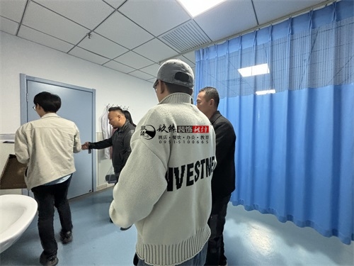 银川消防设计公司\银川某医院避难间消防改造施工细节现场沟通
