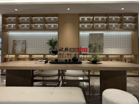 银川装修公司|银川望远民生售楼部展厅装修设计实景